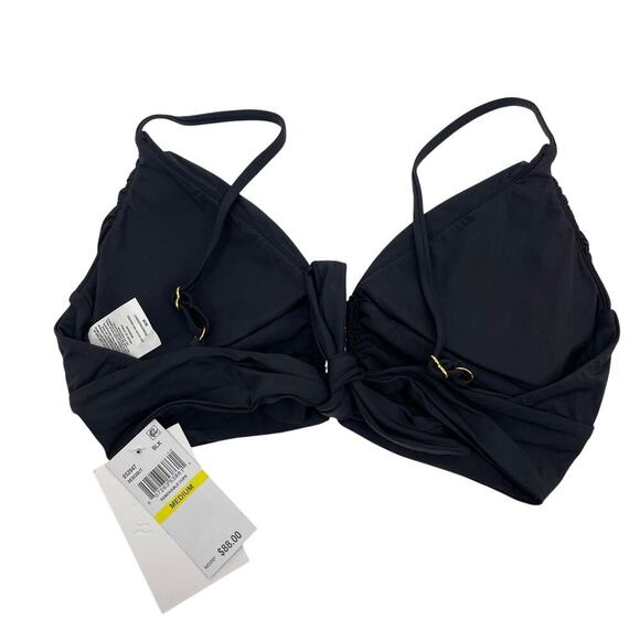 Becca Swim Phoebe Wire Front Bikini Top Black Size Medium NEW with Tags! - Picture 8 of 8